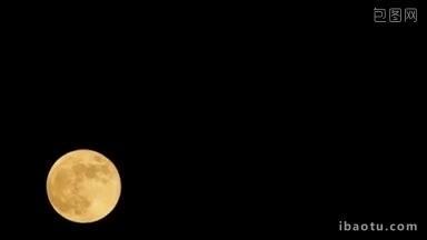 西班牙的超级月亮时间间隔镜头
